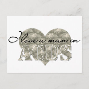 I love a man in ACU's Postcard