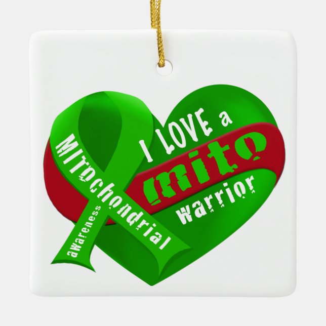 I love a Mito Warrior Ceramic Ornament (Front)