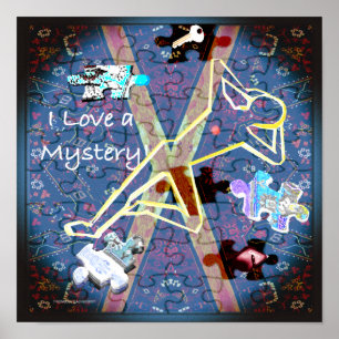I love a Mystery--blue clues Poster