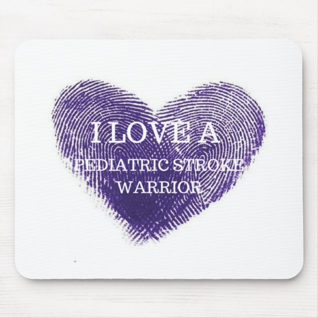 I love a paediatrics stroke warrior mouse pad (Front)