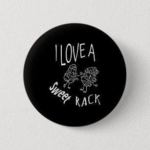I Love A Sweet Rack Funny Bbq Grilling Ribs-barbec 6 Cm Round Badge
