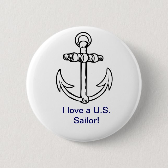 I love a U.S. Sailor Button (Front)