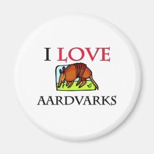 I Love Aardvarks Magnet