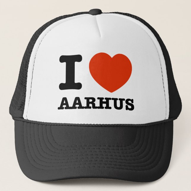 I Love Aarhus Trucker Hat (Front)
