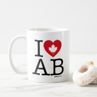 I Love AB| I Heart Alberta Canada Personalised