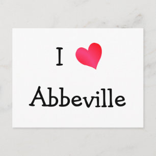 I Love Abbeville Postcard