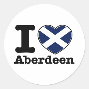 I love Aberdeen Classic Round Sticker