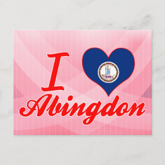 I Love Abingdon, Virginia Postcard