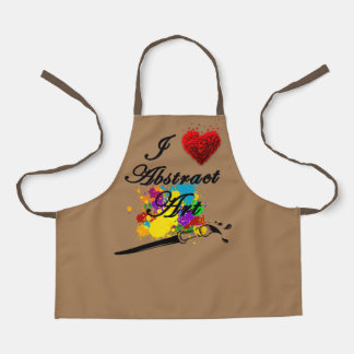 I LOVE ABSTRACT ART BY Christèle Chabrette Apron
