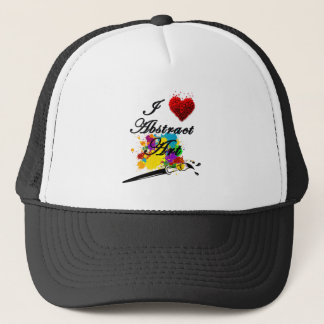 I LOVE ABSTRACT ART BY Christèle Chabrette Trucker Hat