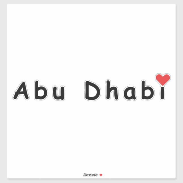 I love Abu Dhabi (Sheet)