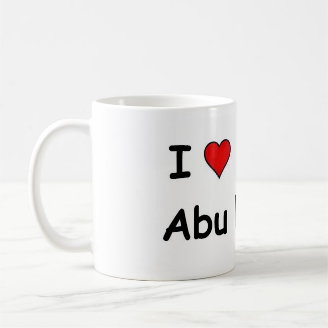 I Love Abu Dhabi Coffee Mug (Left)