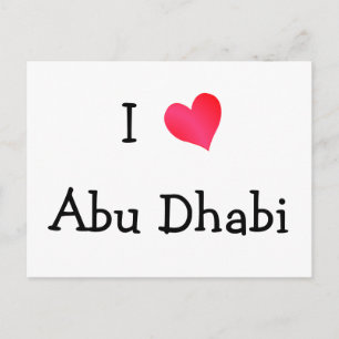 I Love Abu Dhabi Postcard