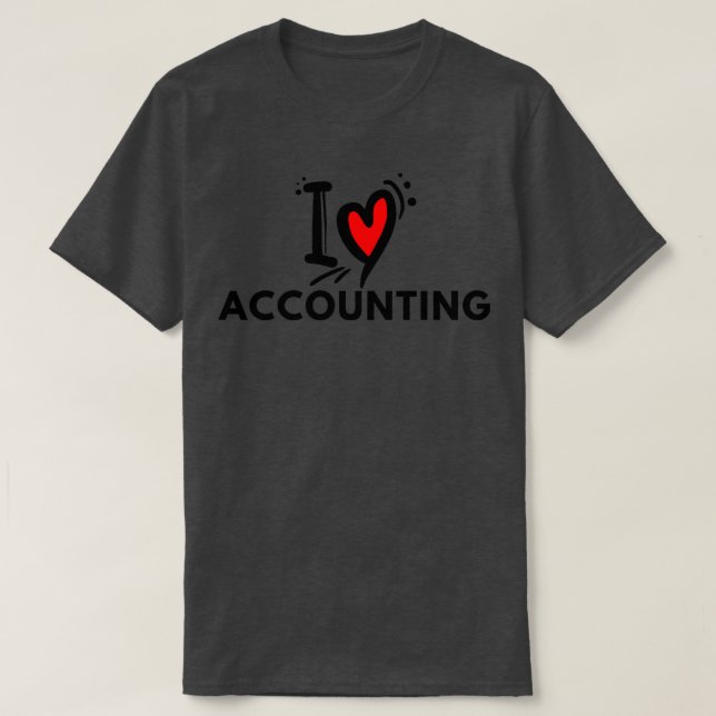 I Love Accounting 14 T-Shirt (Design Front)