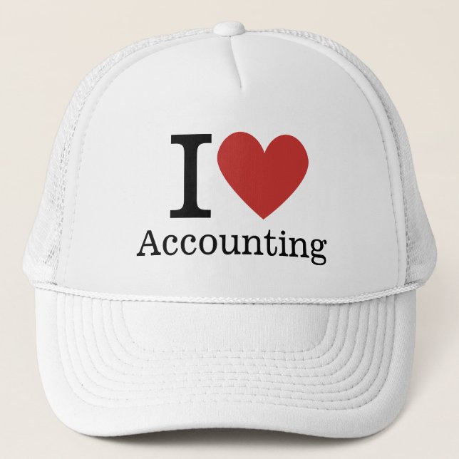 I ❤️ Love Accounting HAT - Accounting Dept. (Front)