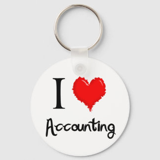 i love accounting key ring