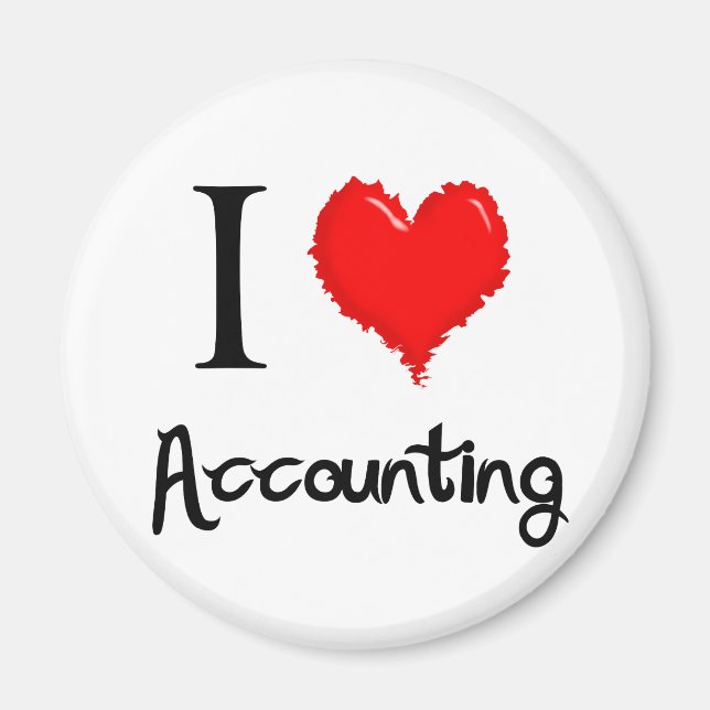 i love accounting magnet (Front)