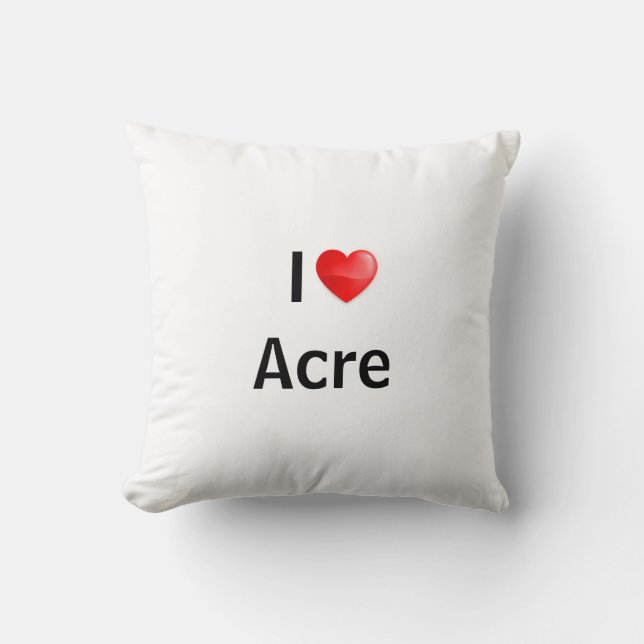 I love Acre Cushion (Front)
