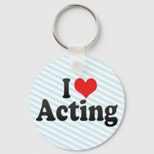 I Love Acting Key Ring