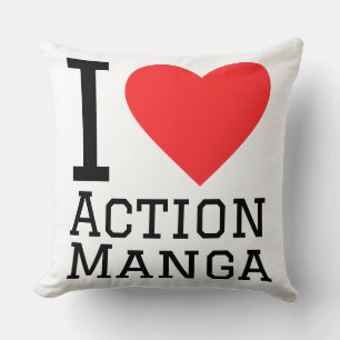 I love action manga cushion