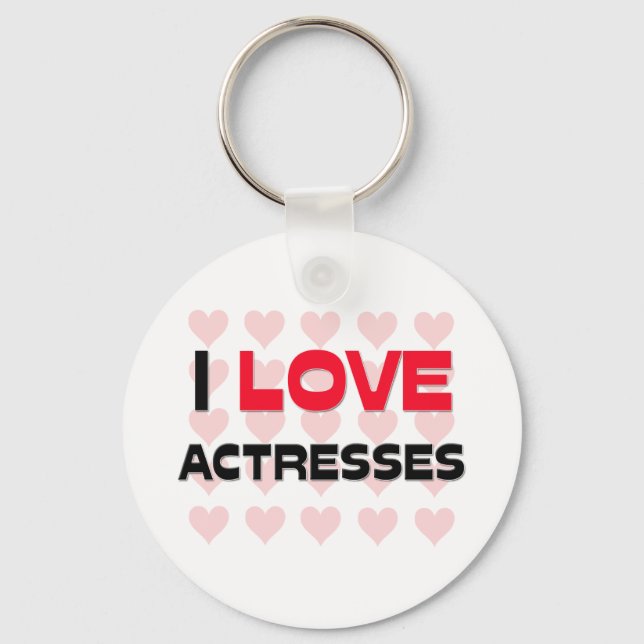 I LOVE ACTRESSES KEY RING (Front)