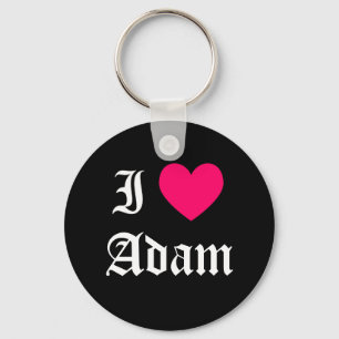 I Love Adam Key Ring