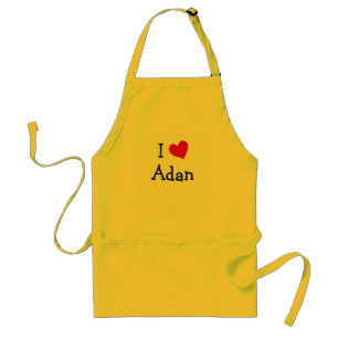 I Love Adan Standard Apron