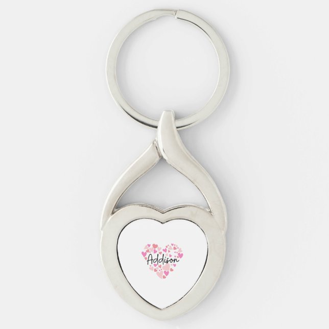 I love Addison Key Ring (Front)
