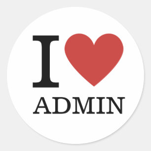 I ❤️ Love Admin - Admin Depratment STICKER