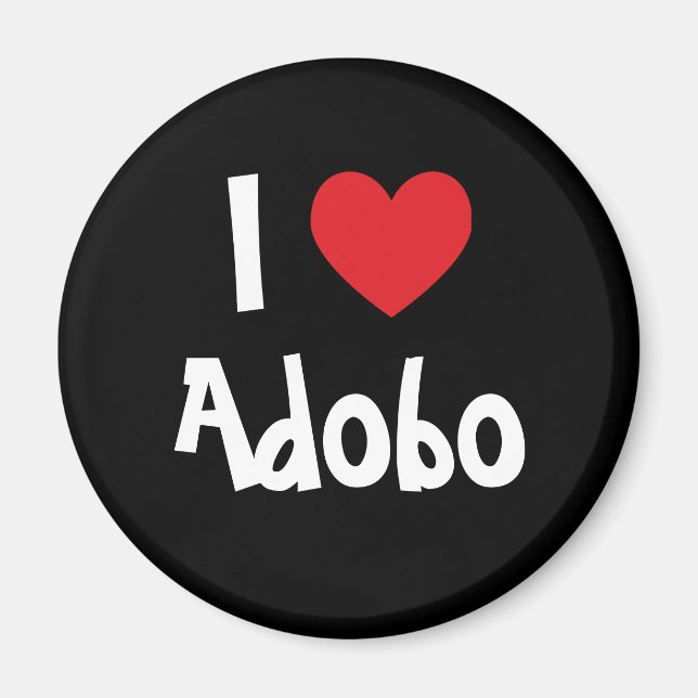 I Love Adobo Magnet (Front)