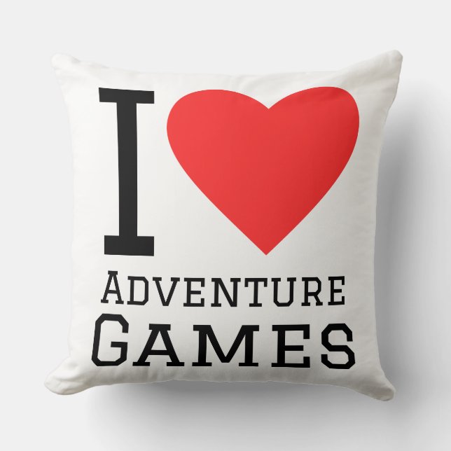 I love adventure games  cushion (Front)