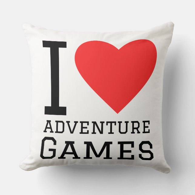 I love adventure games  cushion (Front)