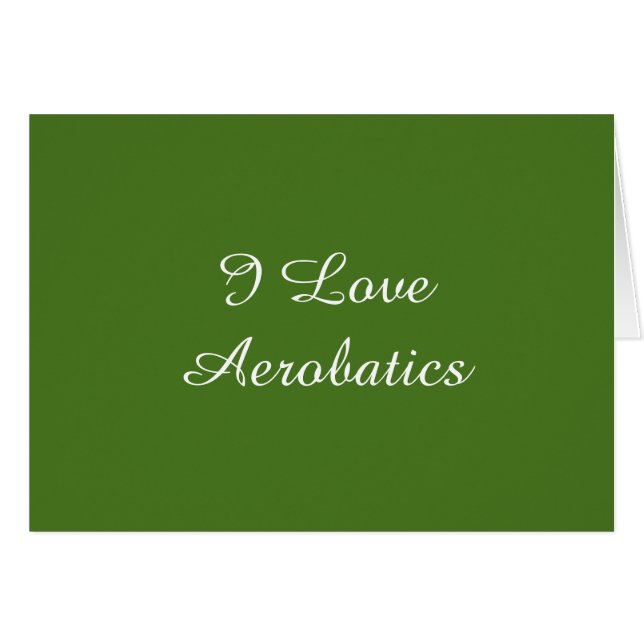 I Love Aerobatics (Front Horizontal)