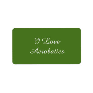 I Love Aerobatics Label