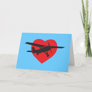 I Love Aeroplanes Card
