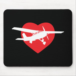 I Love Aeroplanes Mouse Pad