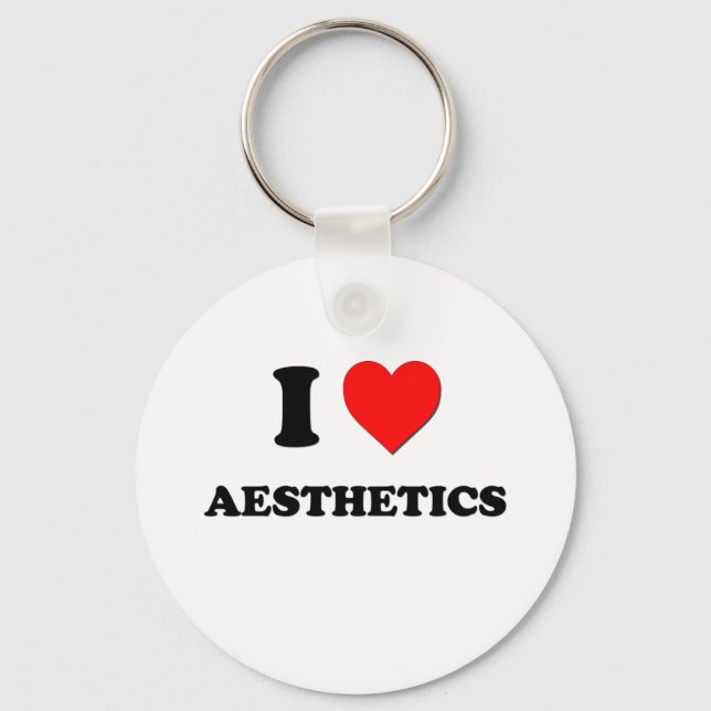 I Love Aesthetics Key Ring (Front)
