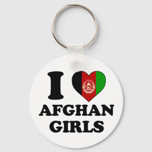 I love Afghan girls Key Ring