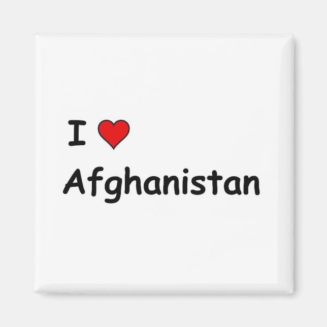 I Love Afghanistan Magnet (Front)