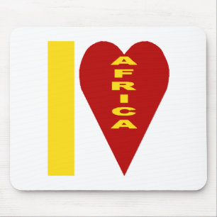 I LOVE AFRICA Mouse Carpet Pad