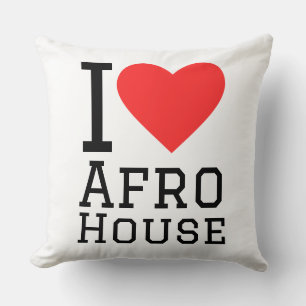 I love Afro house Cushion