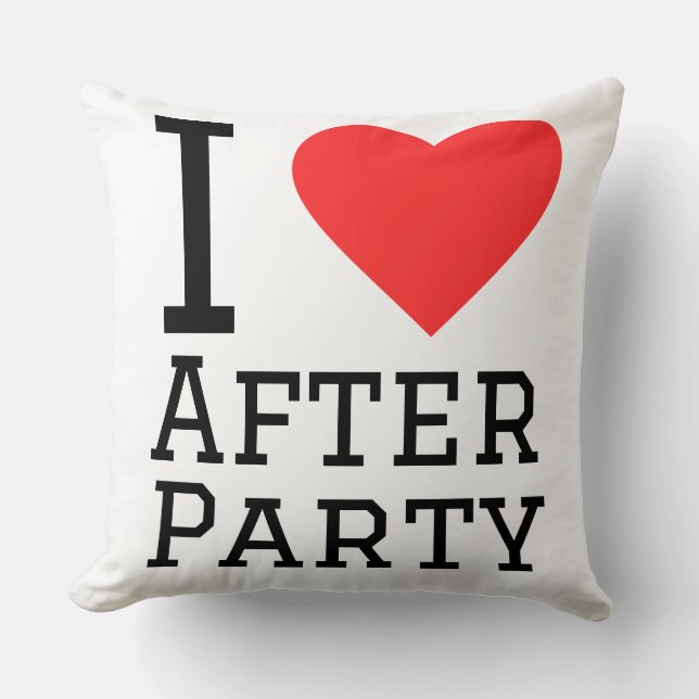 i love after party cushion (Front)