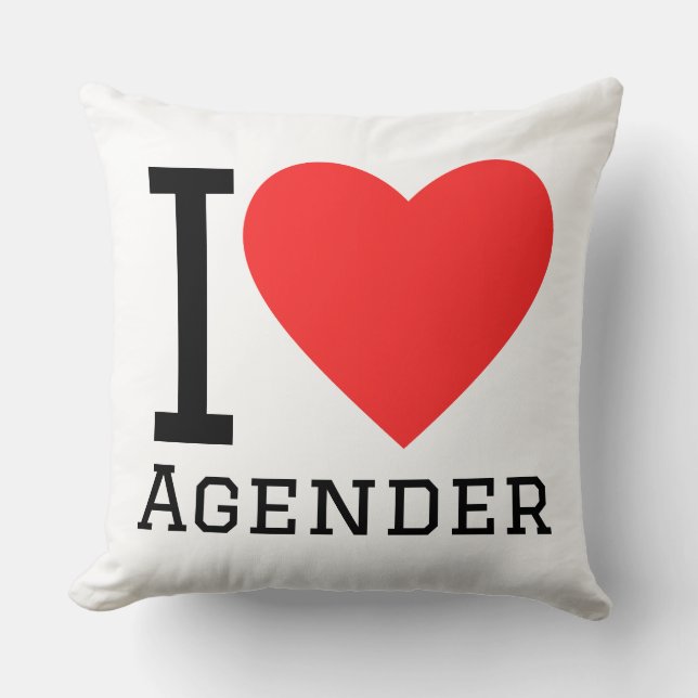 I love agender cushion (Front)