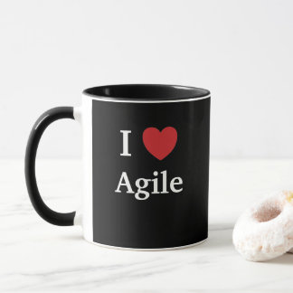 I Love Agile Quote Mug Project Manager Gift Idea