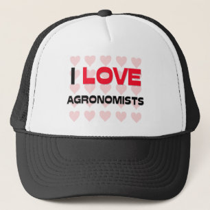 I LOVE AGRONOMISTS TRUCKER HAT