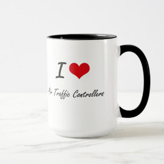I Love Air Traffic Controllers Artistic Design Mug