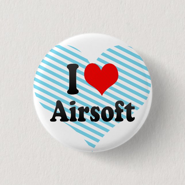 I love Airsoft 3 Cm Round Badge (Front)