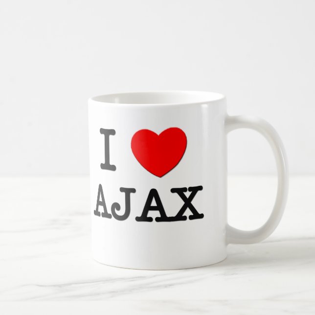 I Love Ajax Coffee Mug (Right)