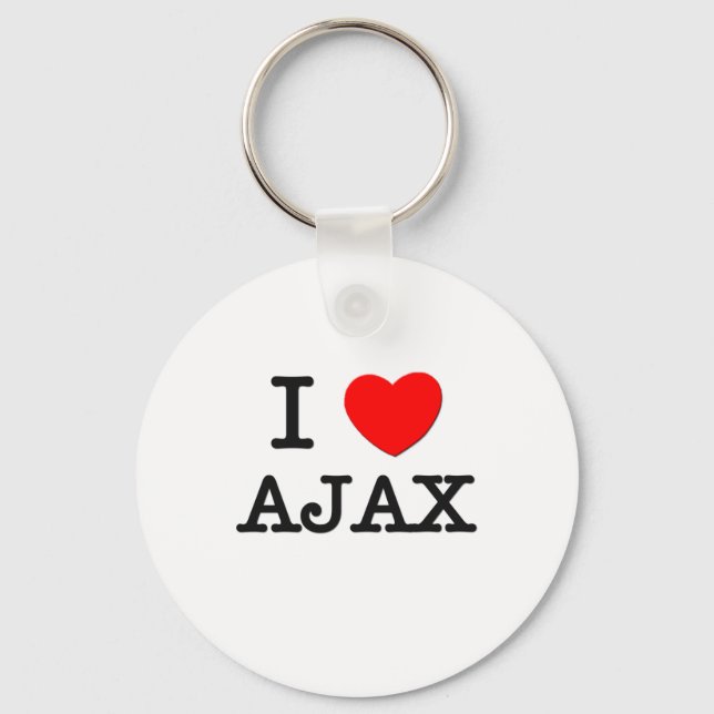 I Love Ajax Key Ring (Front)