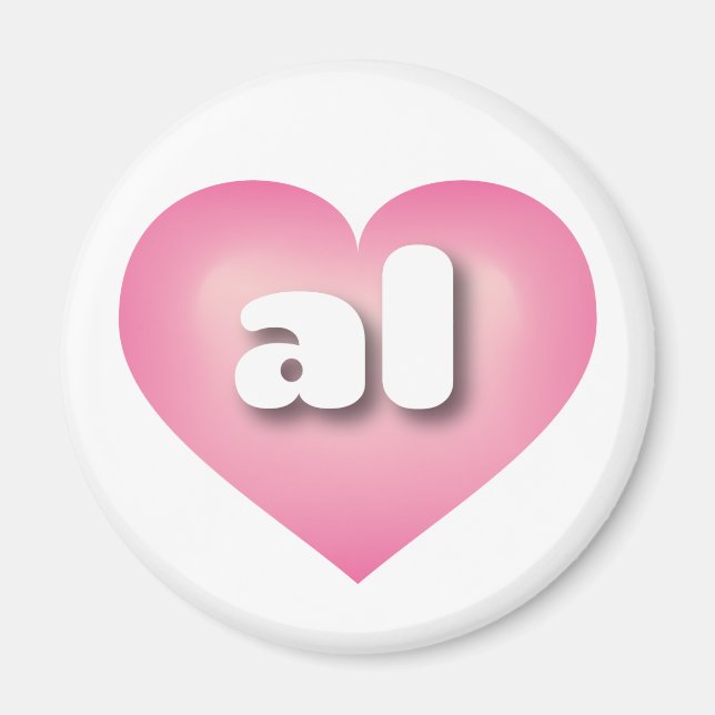 I love Alabama - al pink fade heart Magnet (Front)